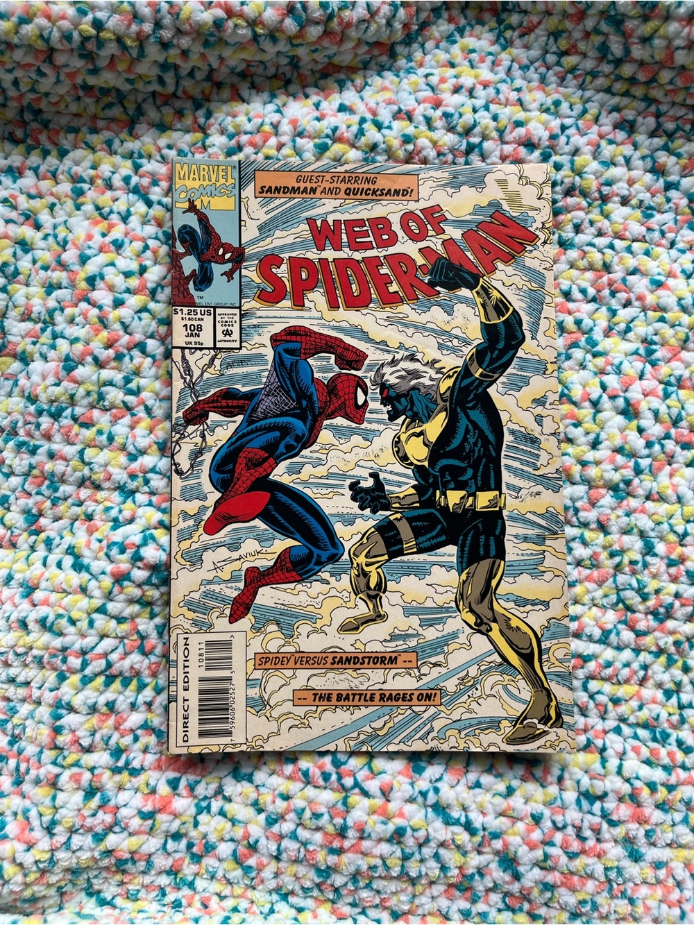 Marvel Comics #108 Jan 1993 Web of Spider-Man comic book